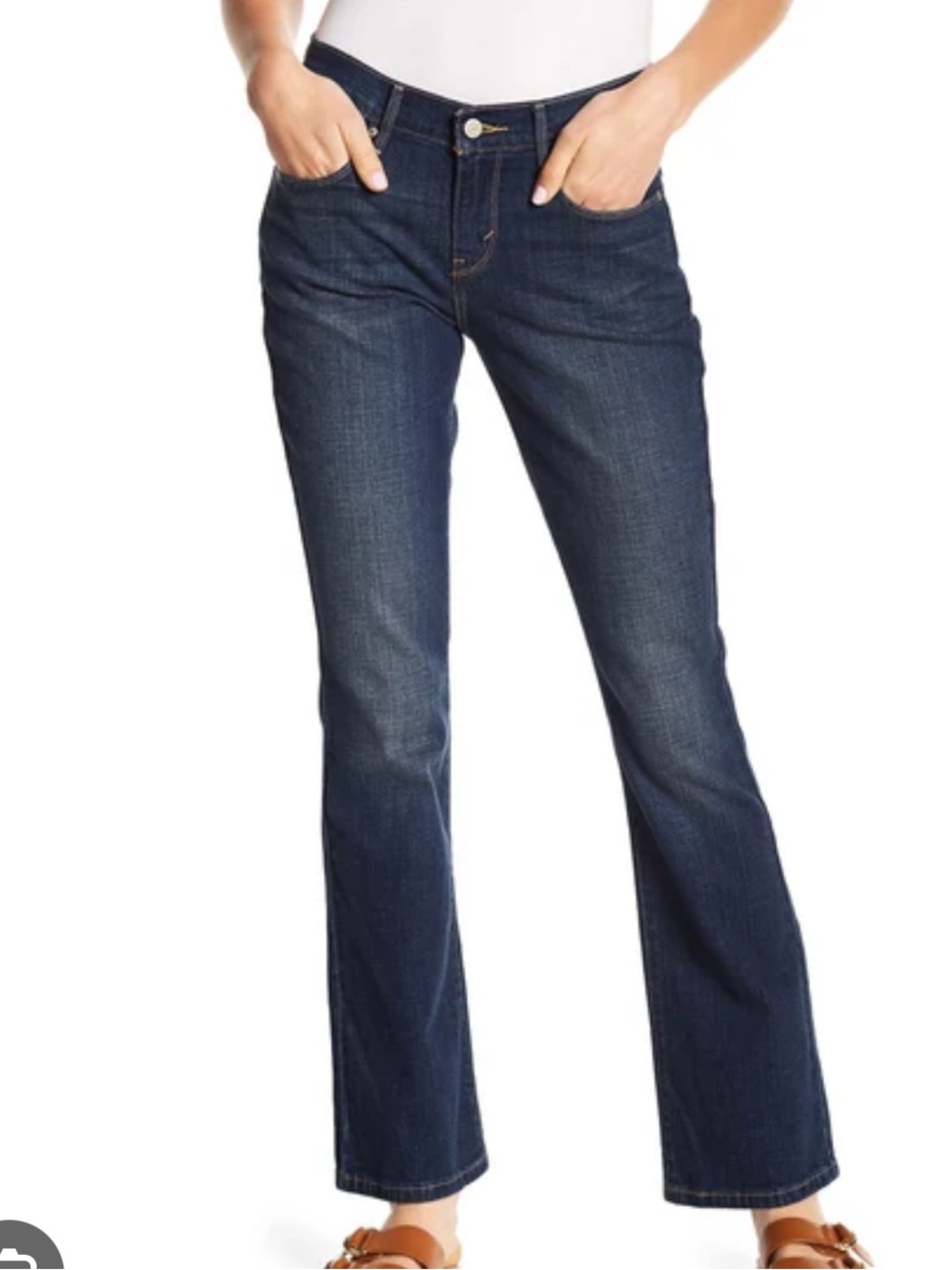 Levi’s 515 bootcut blue dark wash denim jeans size 27